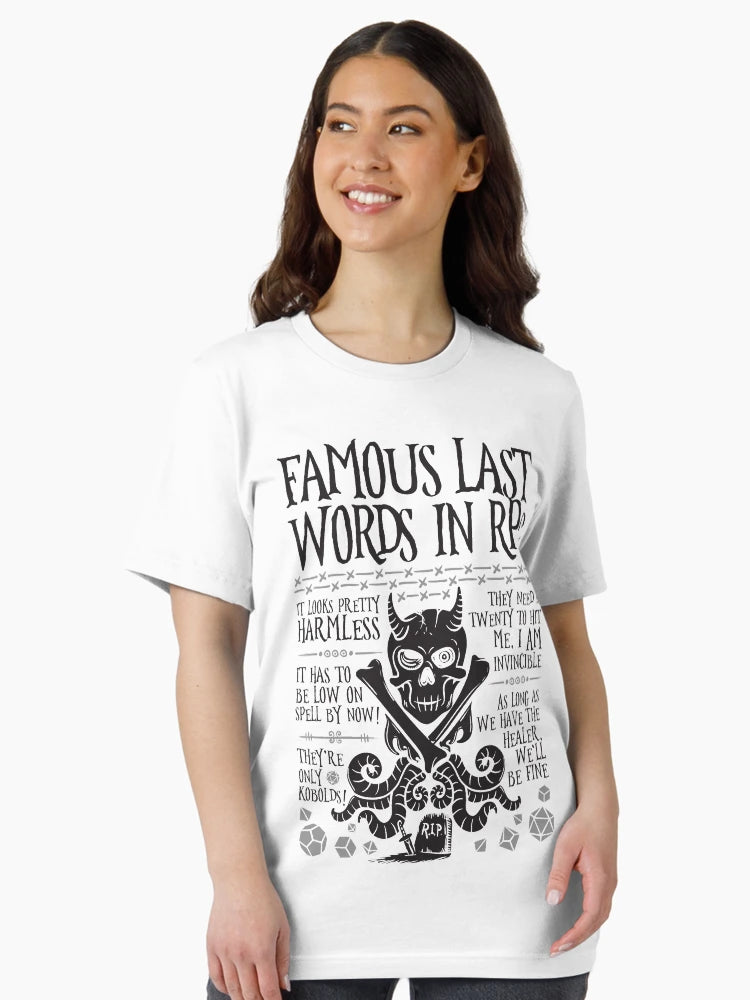 Famous Last Words in RPG (Black)