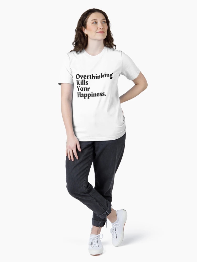 Overthinking Kills Your Happiness, Motivation Serious Quote Collection With Blur Effect