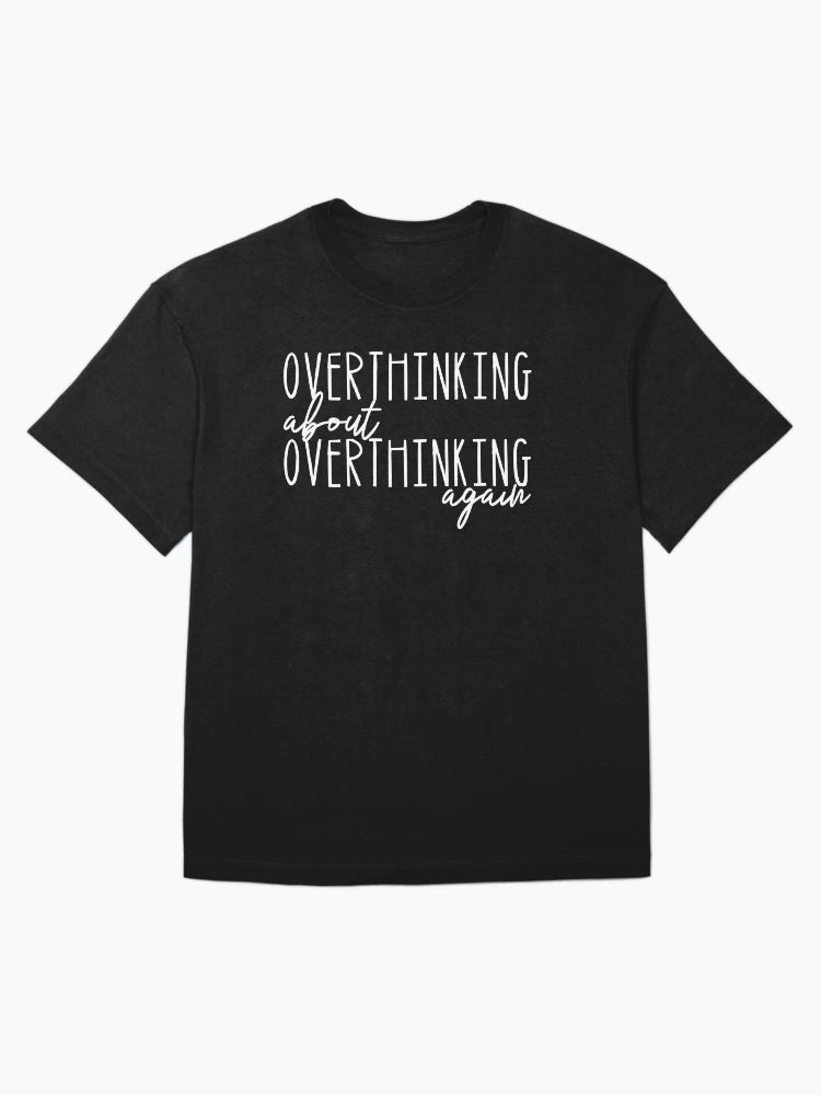 Overthinking About Overthinking Again - Minimalist Typography Design