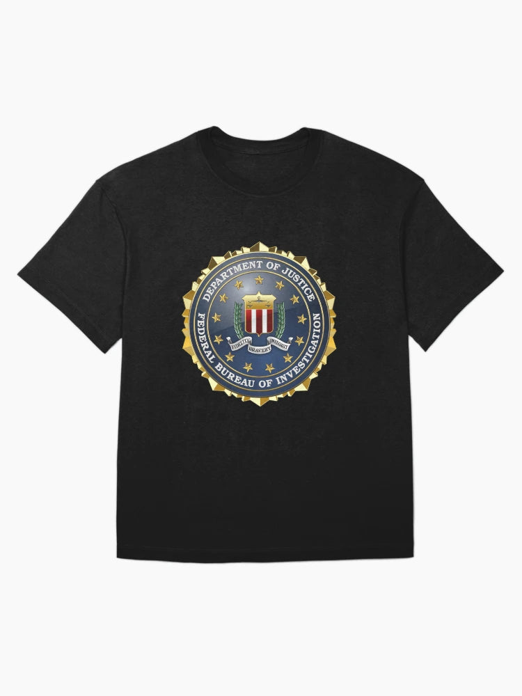 Federal Bureau of Investigation - FBI Emblem 3D on Blue Velvet