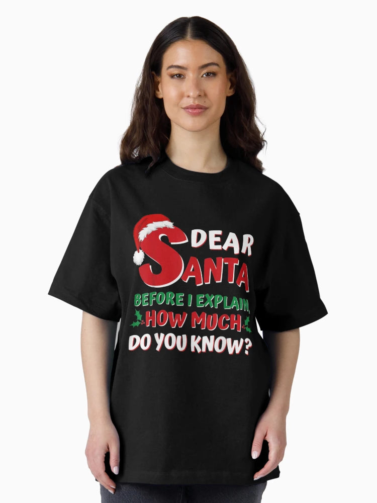 2021 Funny Christmas s Kids Adults Santa I Can Explain