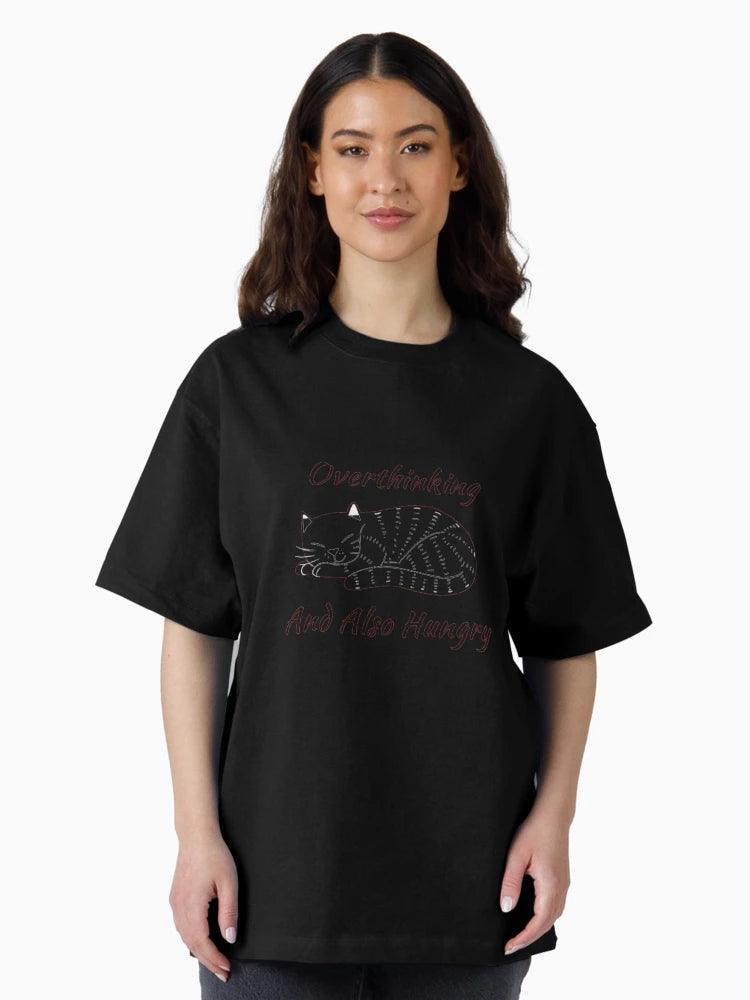 overthinking and also hungry funny gift