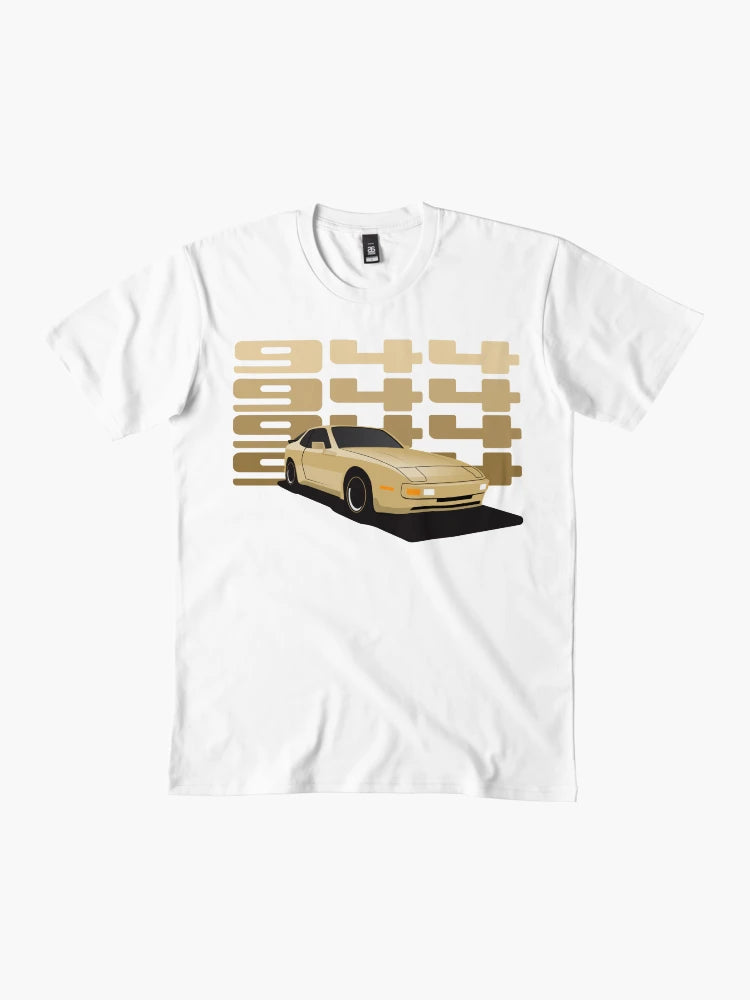 1986 Porsche 944 Gold illustration