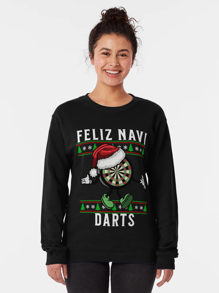 Feliz Navi Darts Funny Christmas DartBoard Xmas Dart Pun
