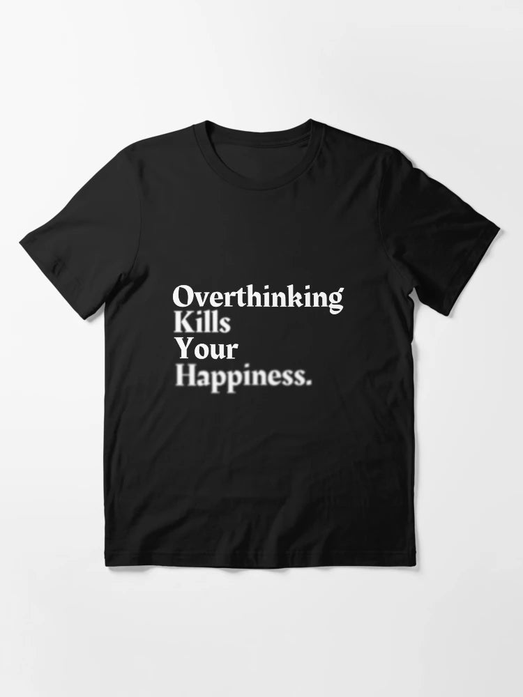 Overthinking Kills Your Happiness, Motivation Serious Quote Collection With Blur Effect
