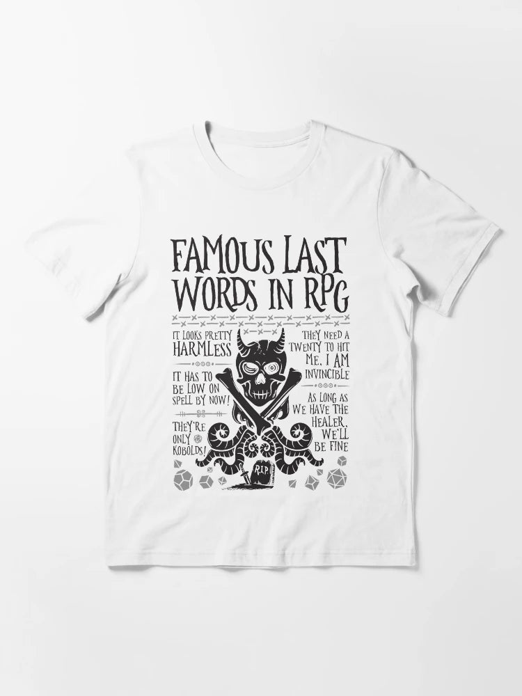 Famous Last Words in RPG (Black)