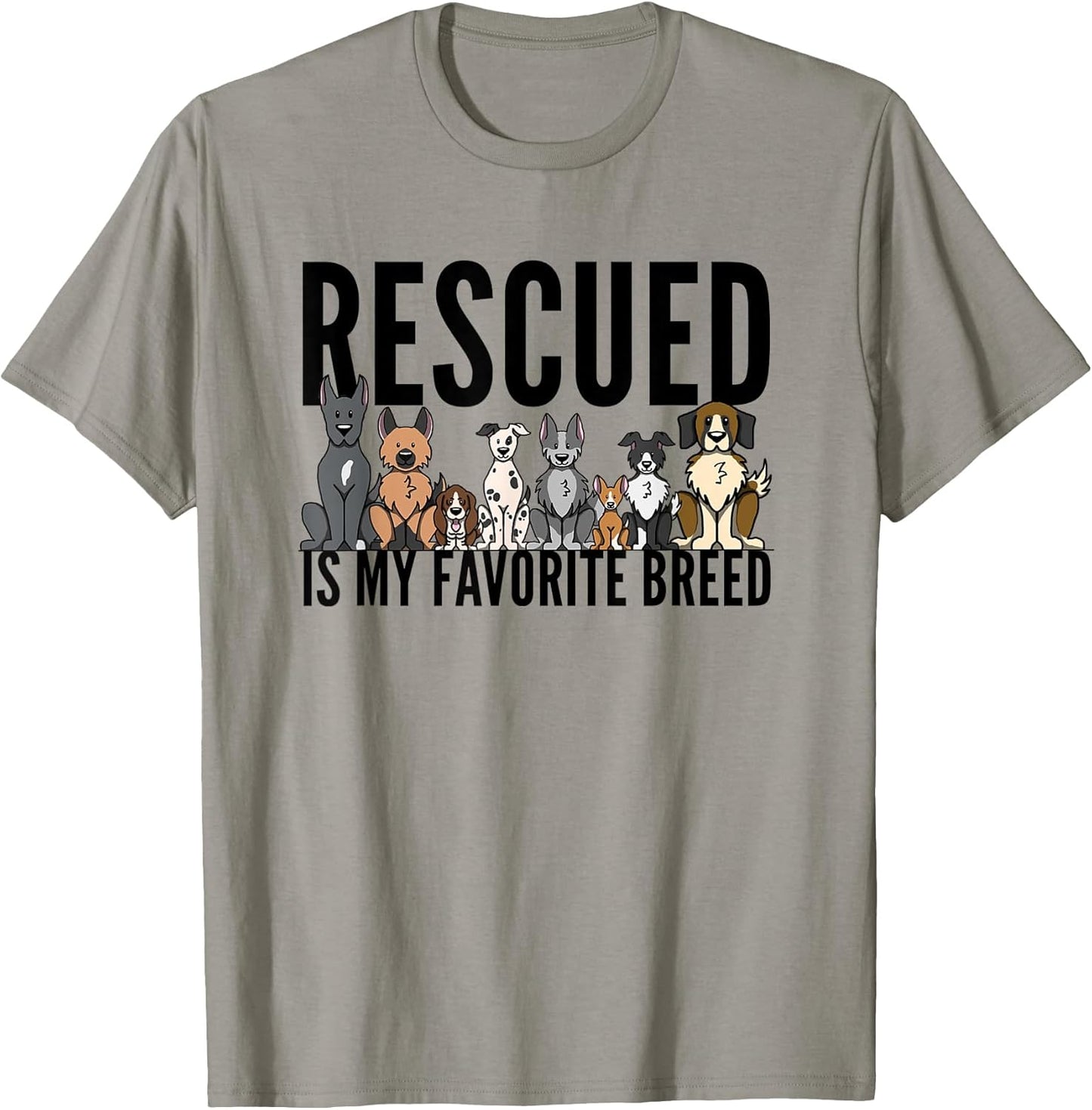 Dog Lovers T-Shirt for Women Men Kids - Rescue Dog Shirt T-Shirt