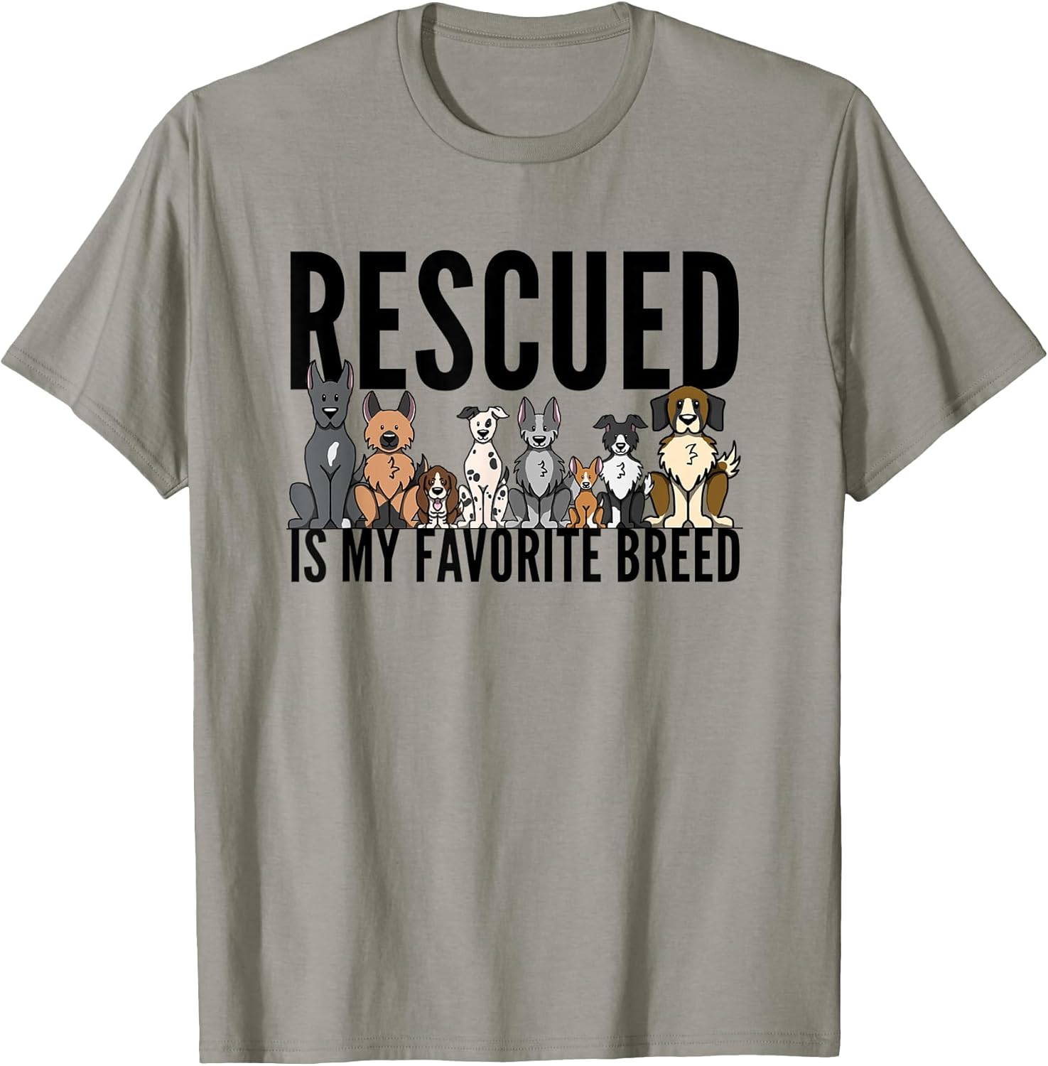 Dog Lovers T-Shirt for Women Men Kids - Rescue Dog Shirt T-Shirt