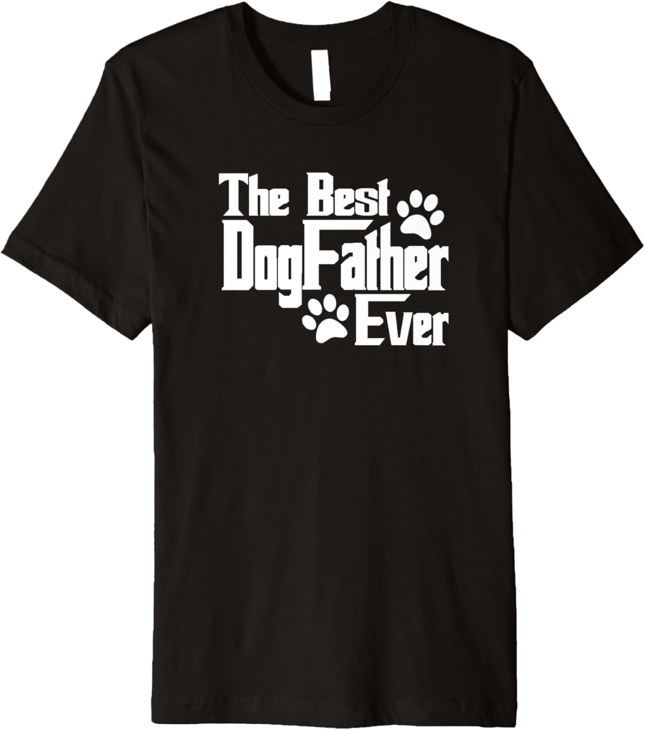 Dogfather Gift for Dog Lovers, Pet Owners, Dog Dad Premium T-Shirt