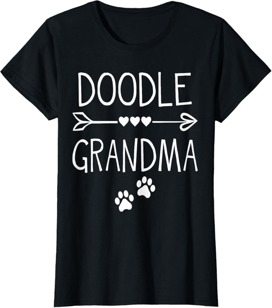 Doodle Grandma Tshirt | Gift for Pet &amp; Retriever Dog Lovers T-Shirt for Women