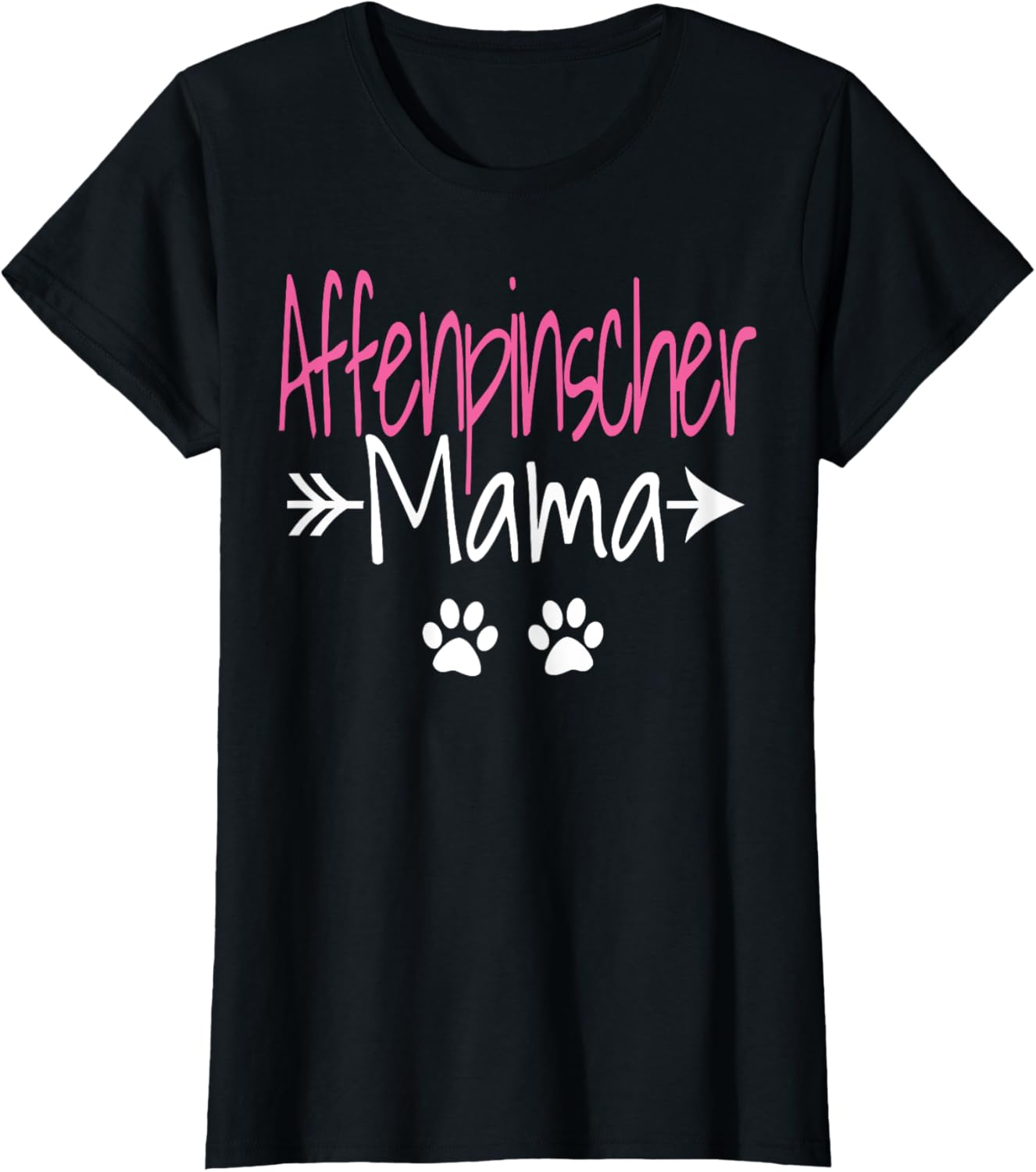 Affenpinscher Mama Funny Affenpinscher Dog Mom T-Shirt for Women