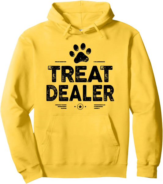 Dog Treat Dealer Sarcastic Dog Owner Funny Humor Pet Lover Pullover Hoodie