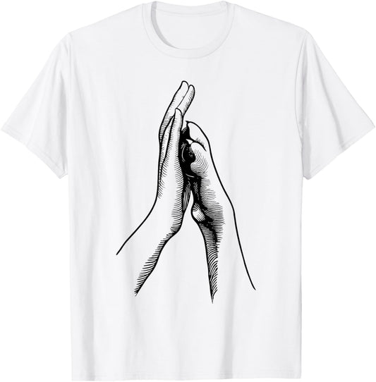 Dog Paw Human Hand High Five T-Shirt
