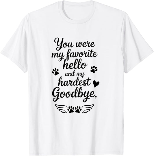 Dog Memorial Gifts for Loss of Dog - Loss of Dog Sympathy T-Shirt
