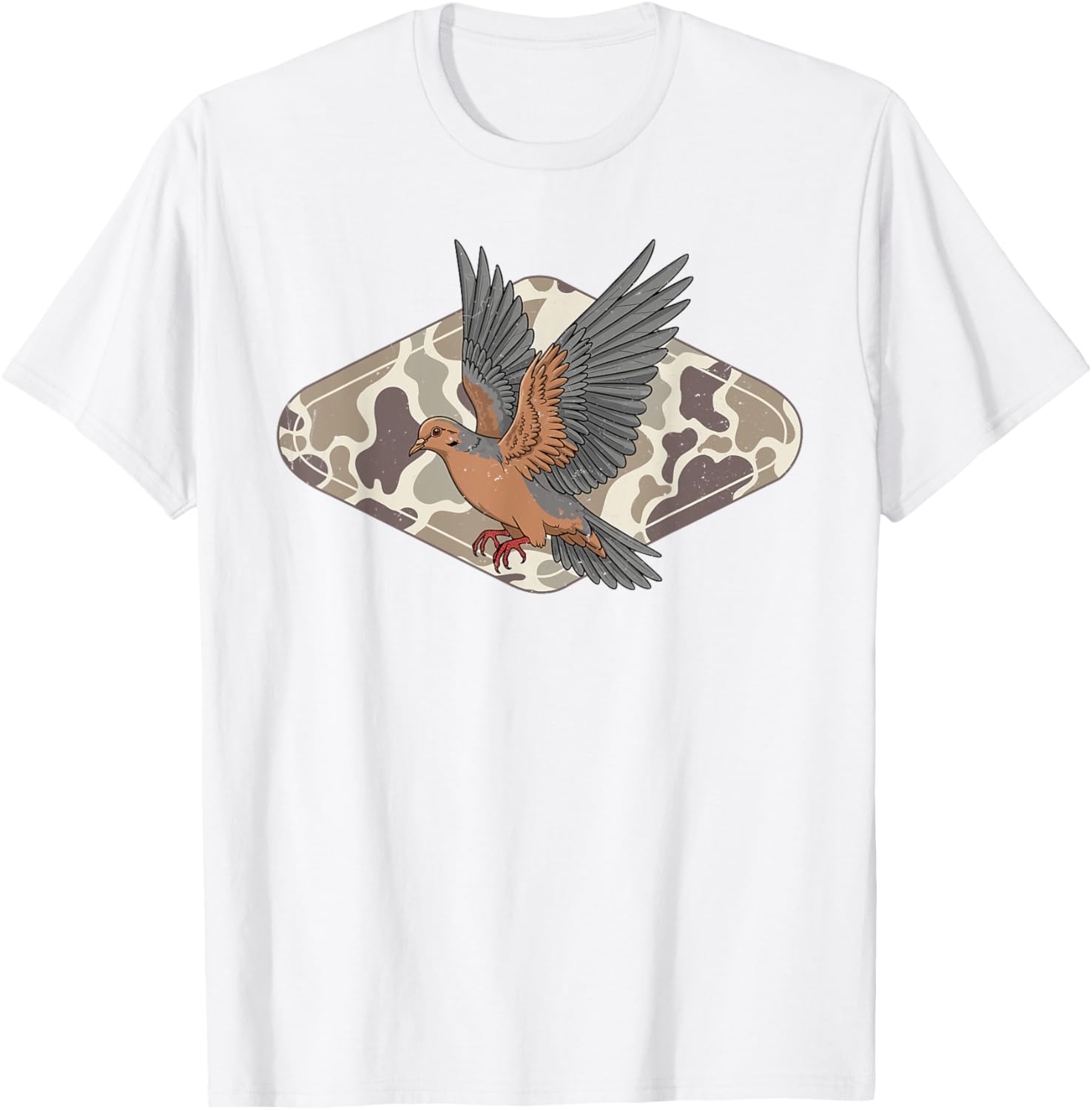 Dove Hunting Old School Camo Hello Hunting Season T-Shirt