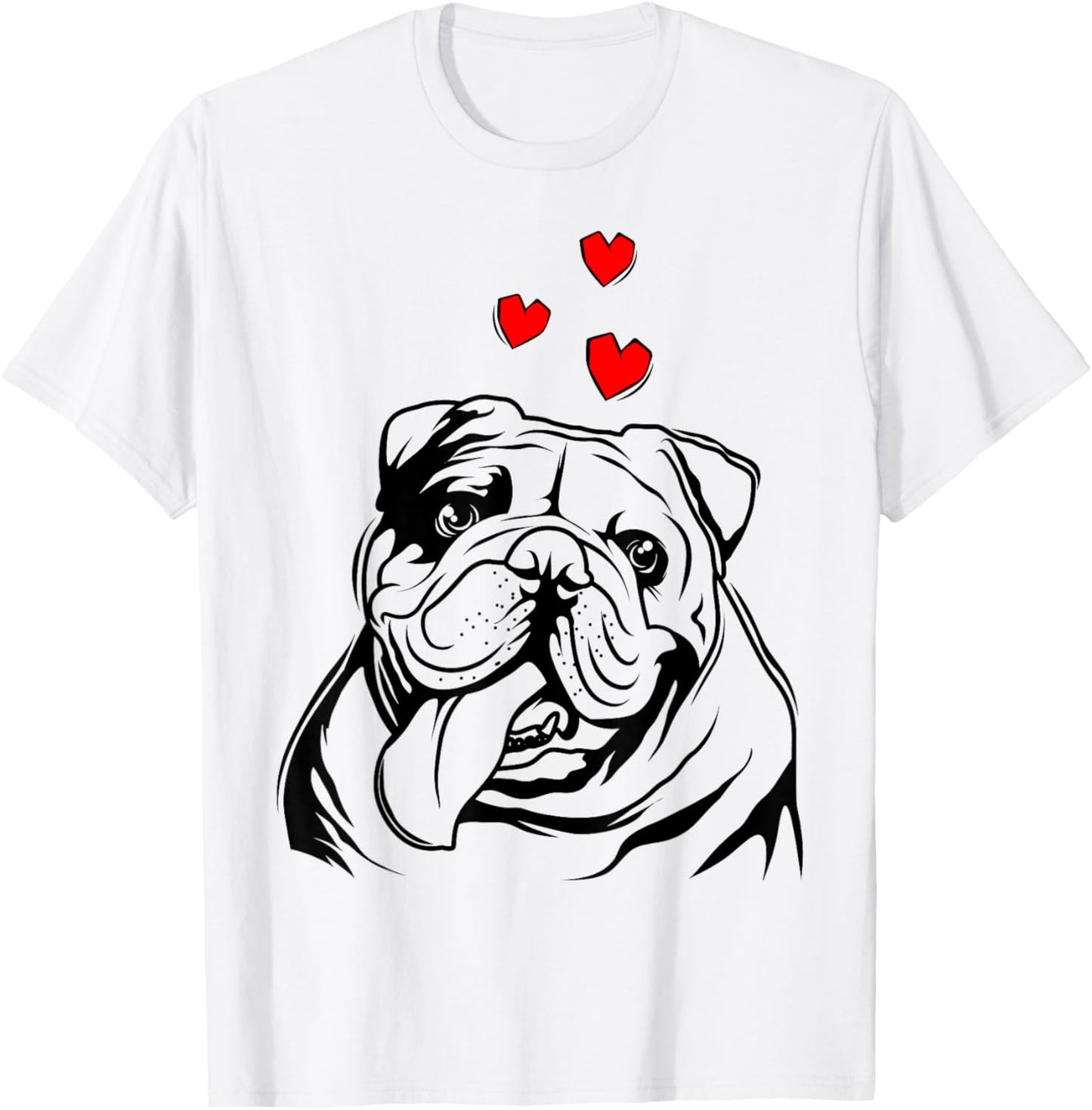 English Bulldog Love Cute Bully Dog Mom Funny Womens Gift T-Shirt