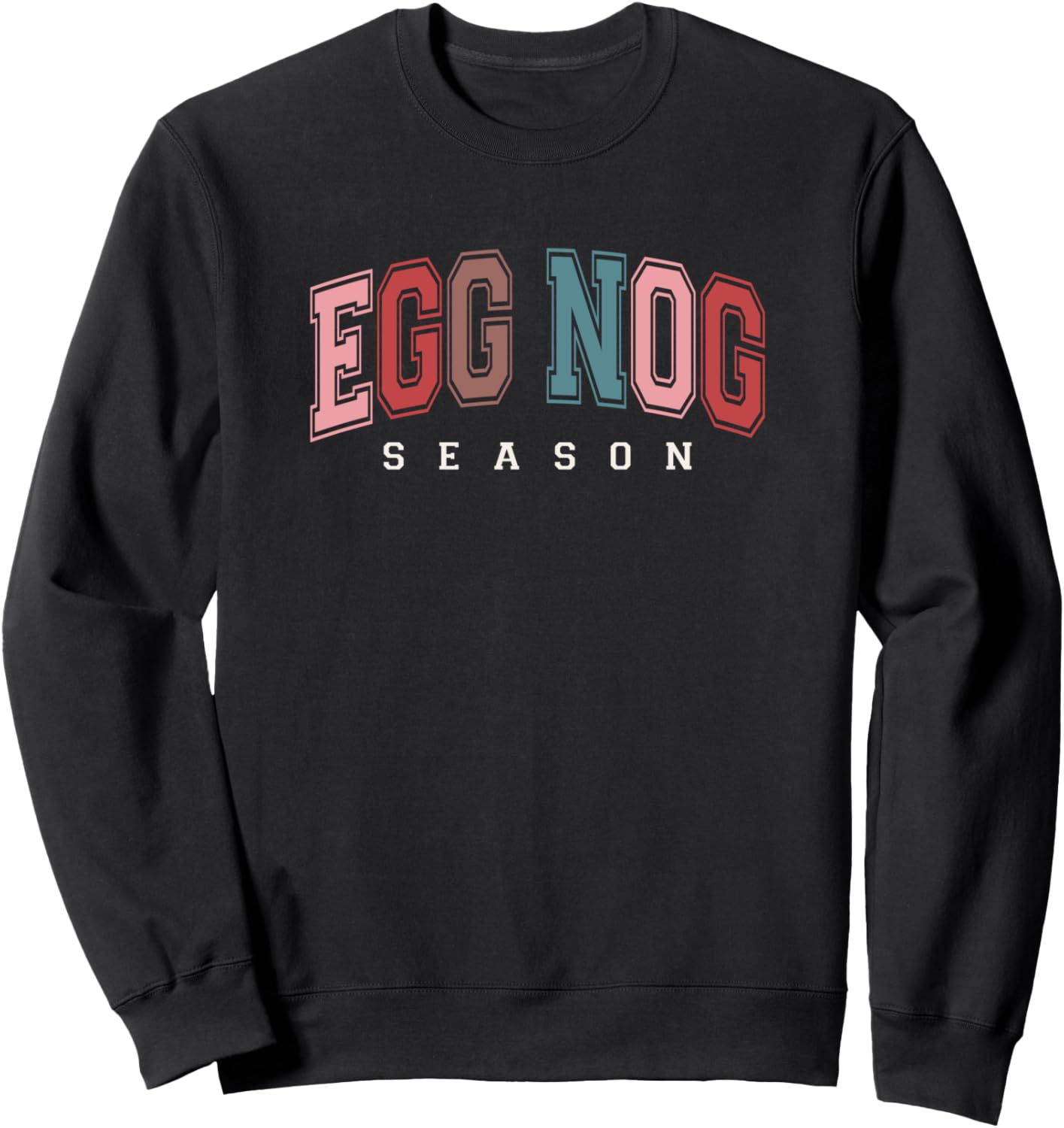 Egg Nog Season Funny Retro Classic Christmas Sweatshirt