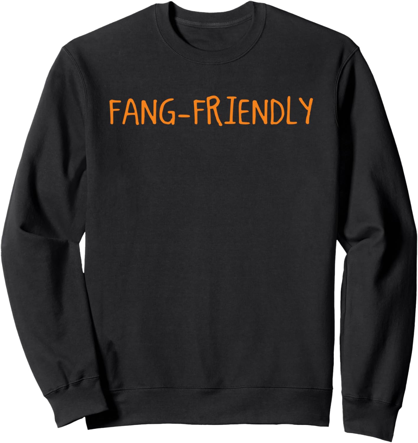 Fang Friendly Halloween Funny Vampire Spooky Season Sweatshirt