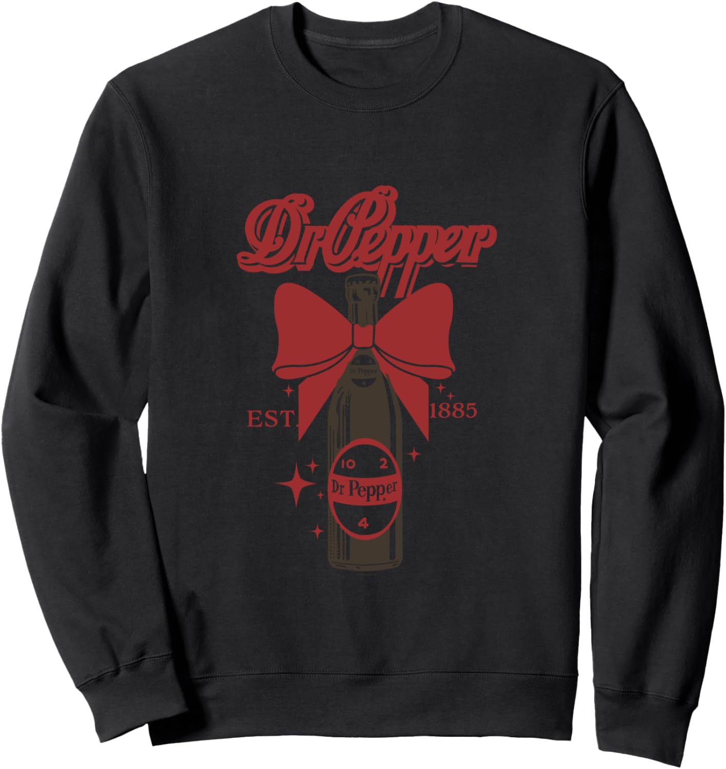 Dr. Pepper Christmas Red Bow Soda Pop Vintage Sweatshirt