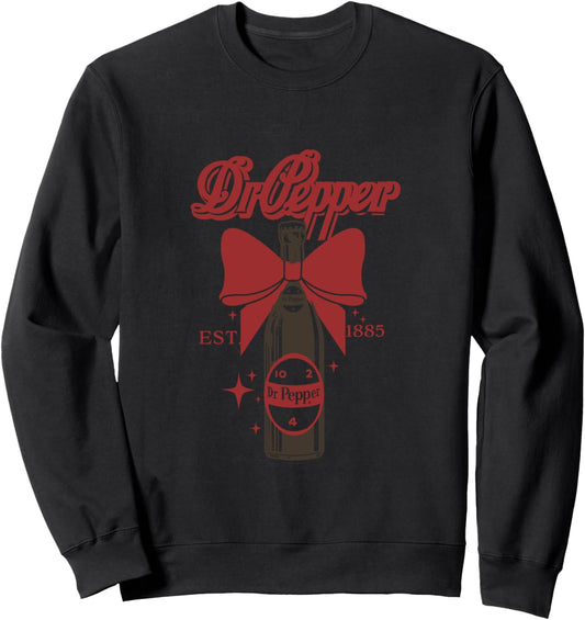 Dr. Pepper Christmas Red Bow Soda Pop Vintage Sweatshirt