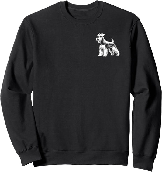 Dog Dad Mom Lover - Monochromatic Miniature Schnauzer Sweatshirt