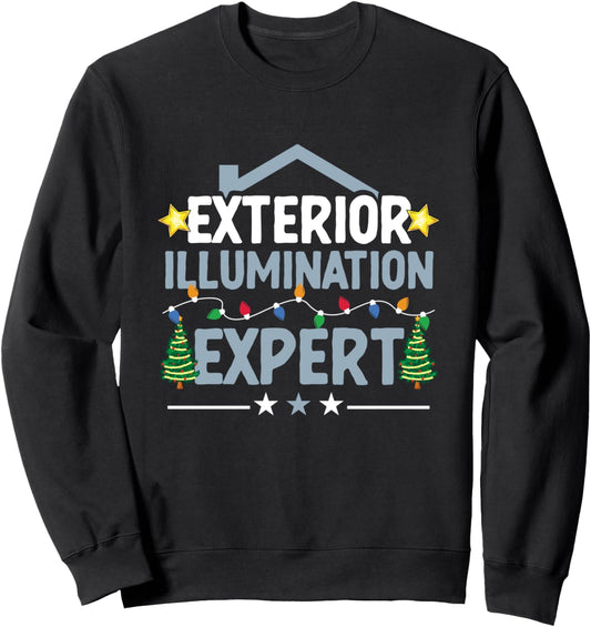 Exterior Illumination Expert Hobby Christmas Lighting Decor Sweatshirt