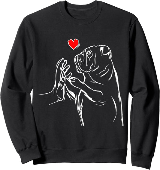 English Bulldog Love Cute Bully Dog Mom Funny Girls Gift Sweatshirt