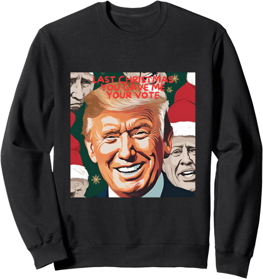 Donald Trump Christmas Sweater Funny XMAS Ugly Top Sweatshirt