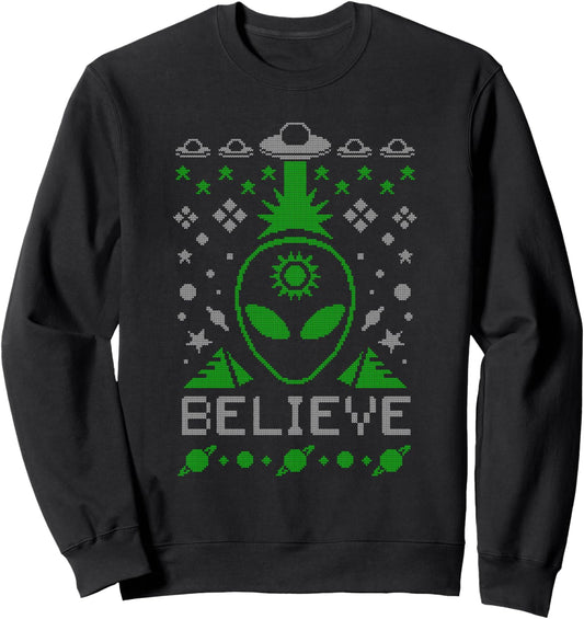 Alien Ugly Christmas Sweatshirt