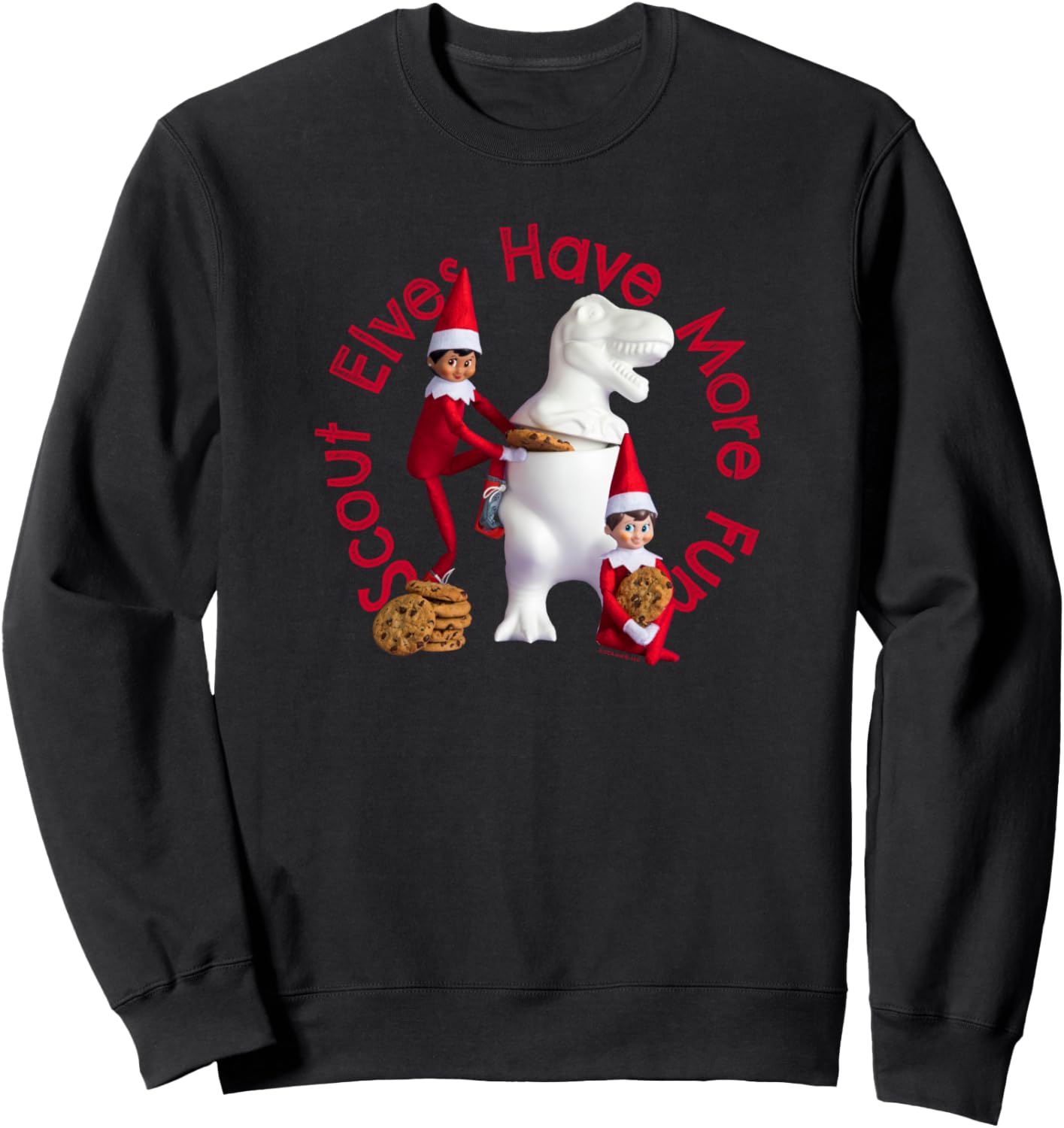 Elf on the Shelf Christmas Scout Elves Have More Fun Logo Sweatshirt