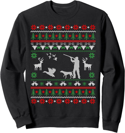 Duck Hunting Ugly Christmas Sweatshirt Hunter Christmas Gift
