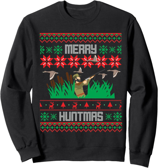 Duck Hunting Ugly Christmas Sweater Sweatshirt Gift