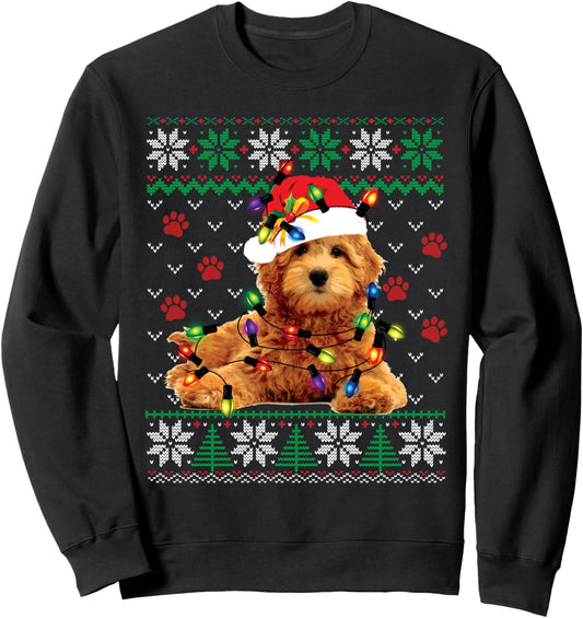 Goldendoodle Christmas Ugly Sweater Funny Dog Lover Xmas Sweatshirt