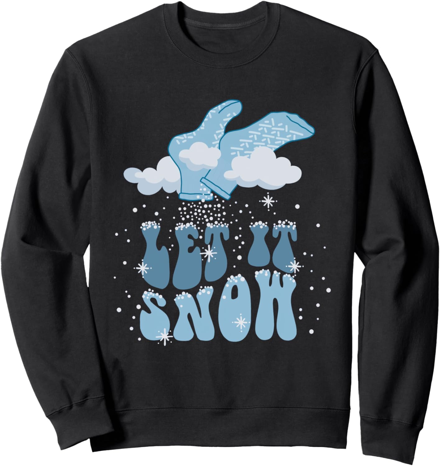 Groovy Let It Snow PCT Patient Care Tech Nurse Christmas CNA Sweatshirt