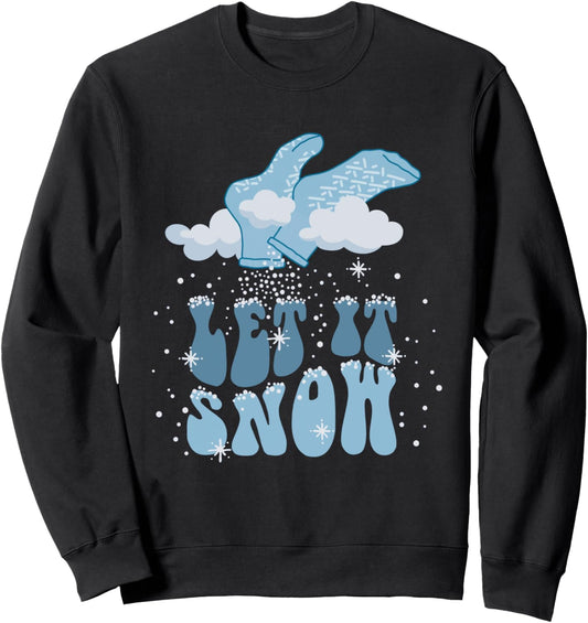 Groovy Let It Snow PCT Patient Care Tech Nurse Christmas CNA Sweatshirt