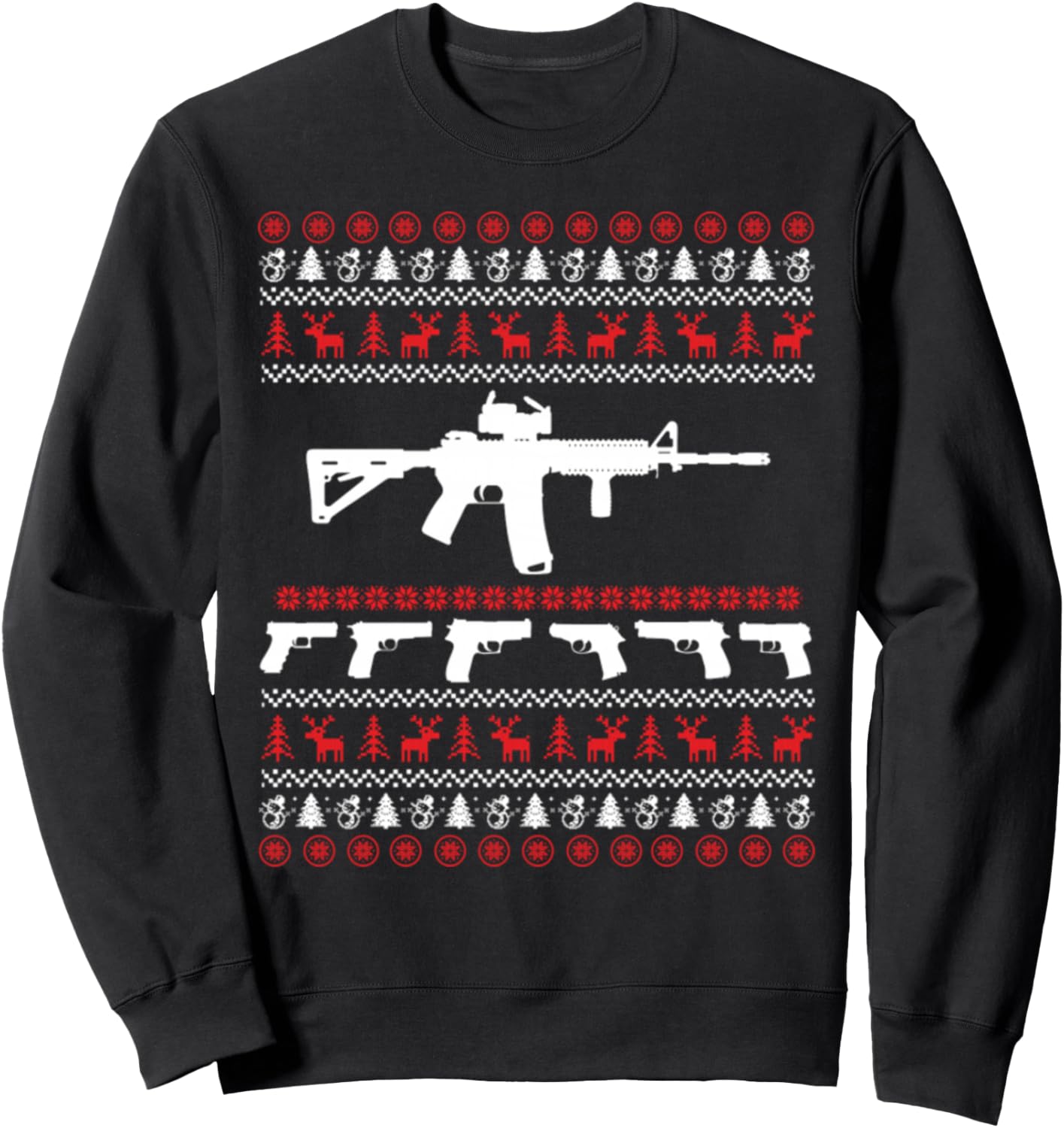 Funny Gun Ugly Christmas Sweaters Sweatshirt