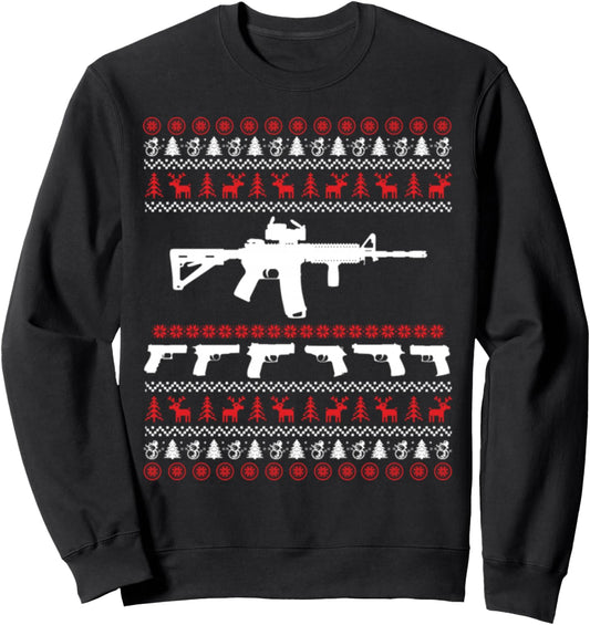 Funny Gun Ugly Christmas Sweaters Sweatshirt