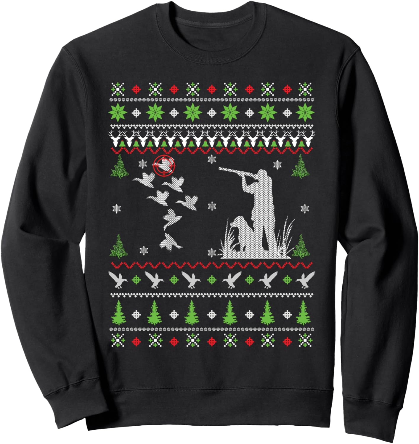 Duck Hunting Ugly Christmas Sweatshirt Hunter Christmas Gift