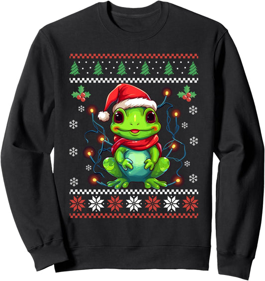 Frog Ugly Christmas Sweater Xmas for Adults Kids Sweatshirt