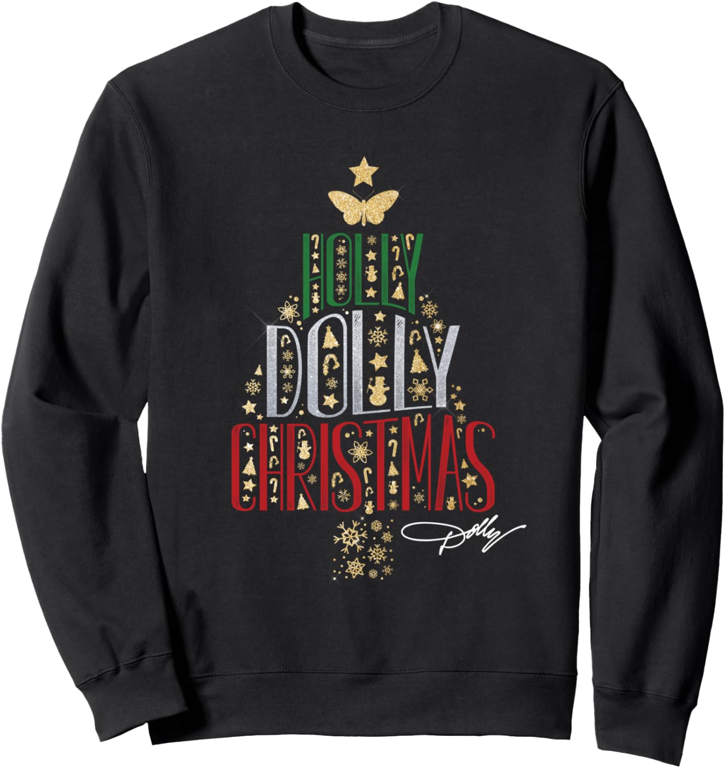 Dolly Parton Holly Dolly Christmas Sweatshirt