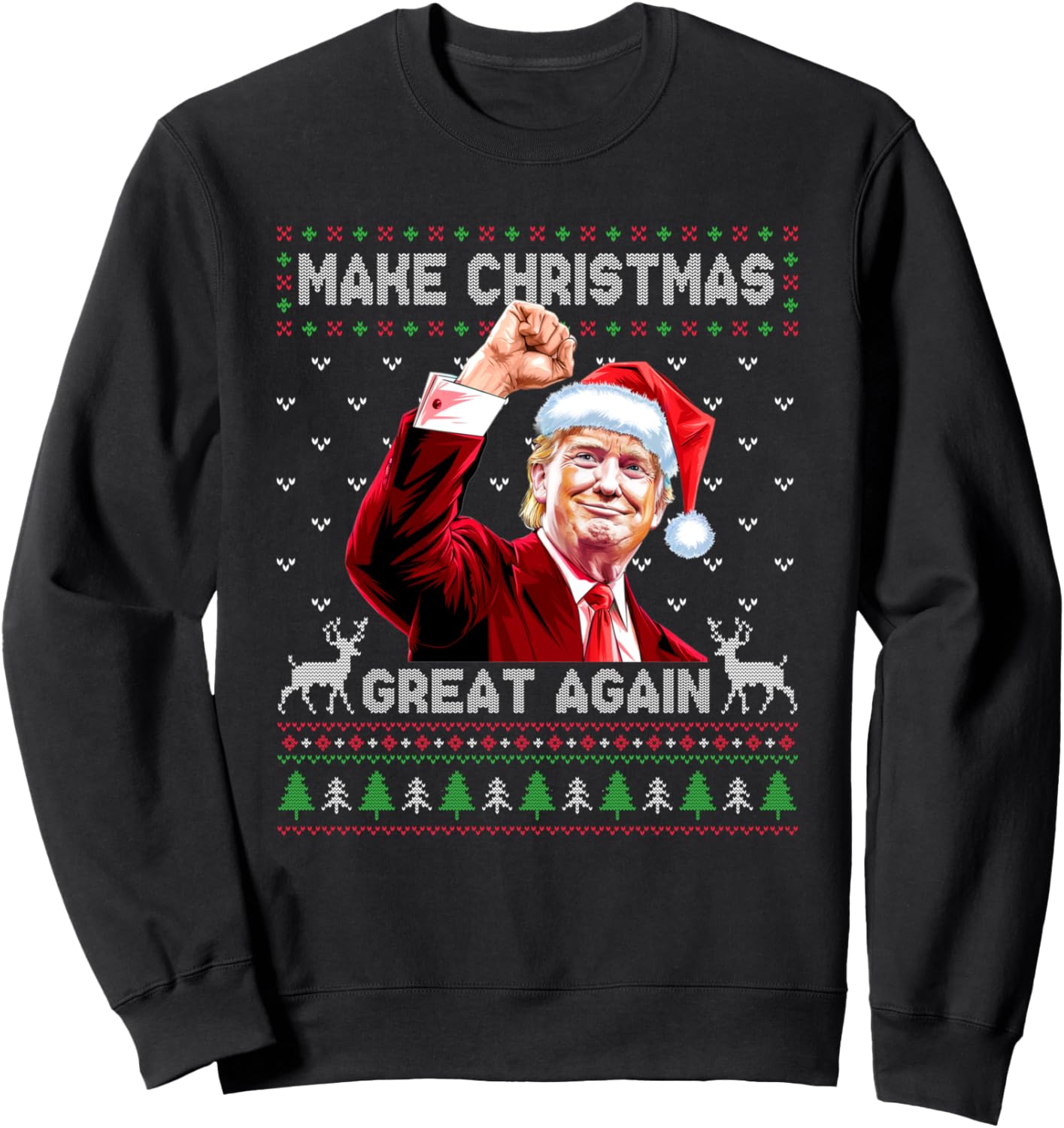 Donald Trump President Make Christmas Great Again Xmas Ugly Sweatshirt