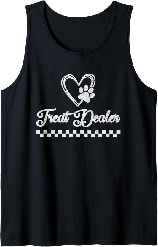 dog mom dad Dog Treat Dealer funny dog lover women men Tank Top