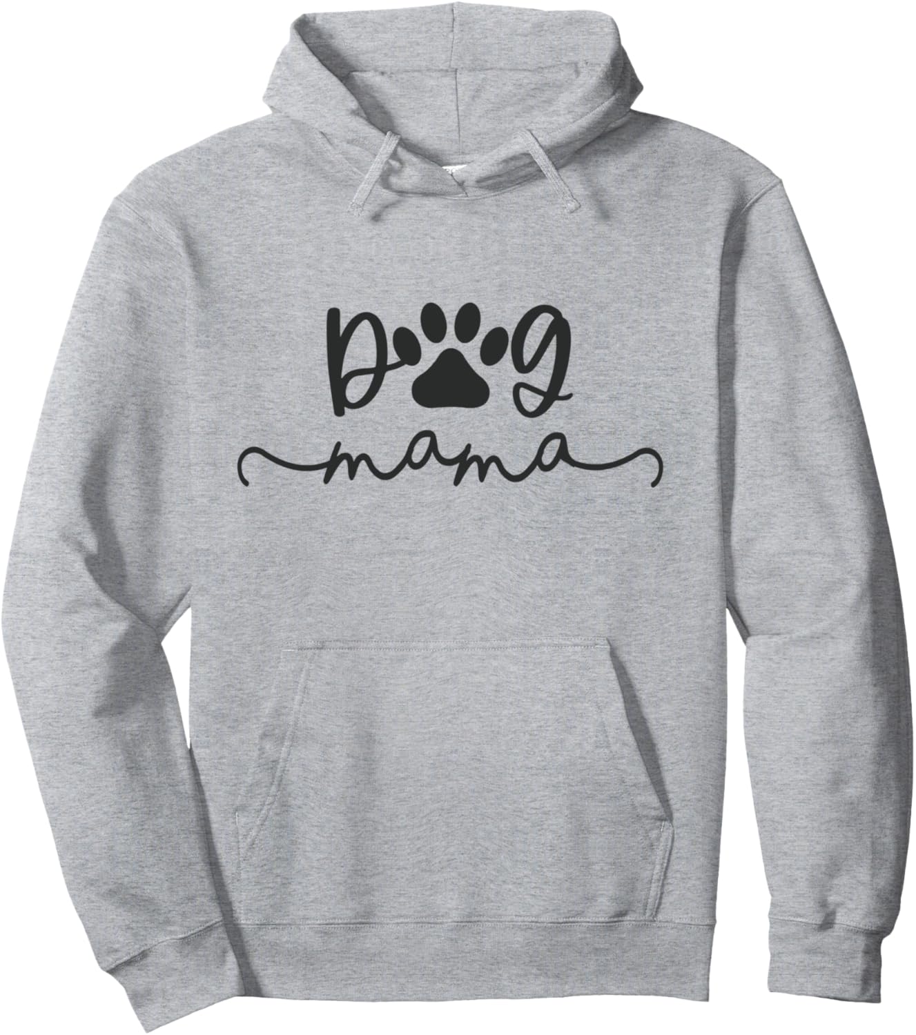 Dog Mama Fur Momma Puppy Mom Furmama Pawprint Simple Pullover Hoodie
