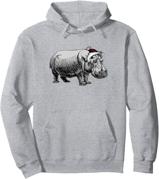 I Want A Hippopotamus For Christmas Funny Hippo Xmas Pullover Hoodie