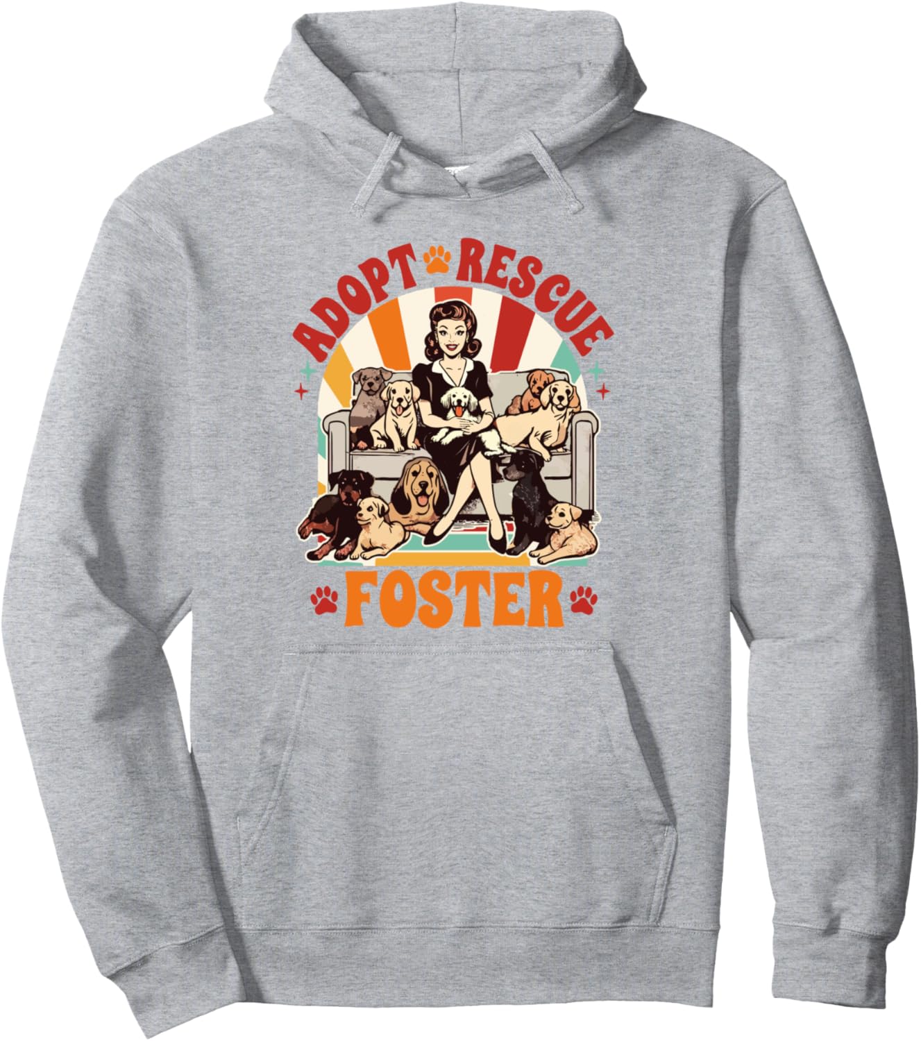 Dog Rescue Rescue Mama Adoption Adopt Rescue Foster Pullover Hoodie