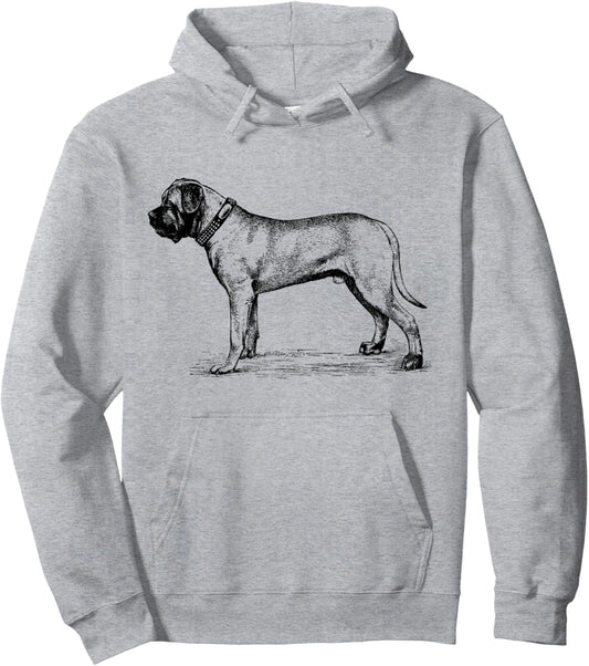 English Mastiff Dog Vintage dog lover mom dad gift idea Pullover Hoodie