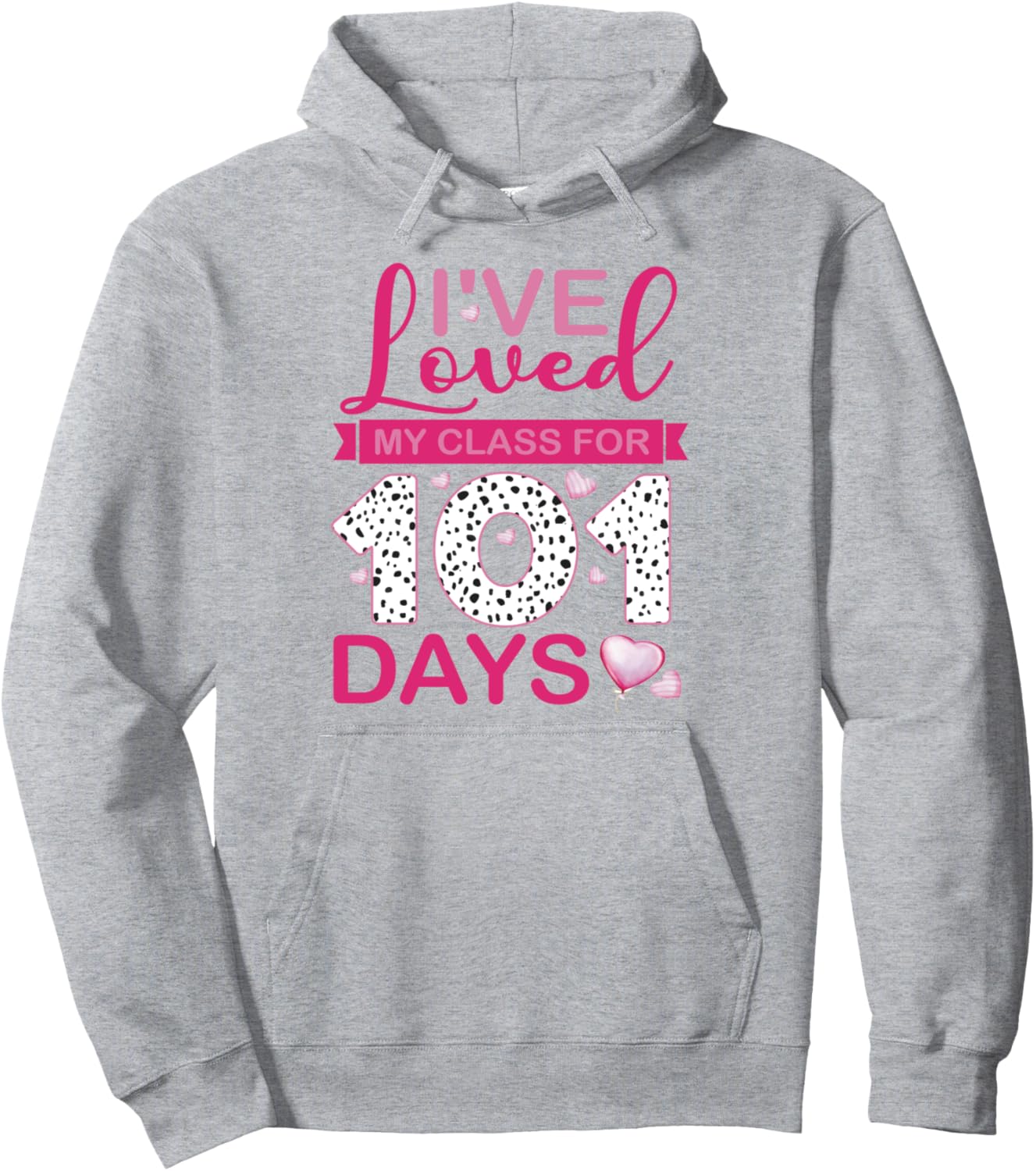 101 Days School Today Funny Pet Lover Dalmatian teacher Pullover Hoodie