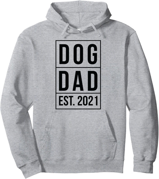 Dog Dad Est 2021 - Established Dog Dad Pullover Hoodie