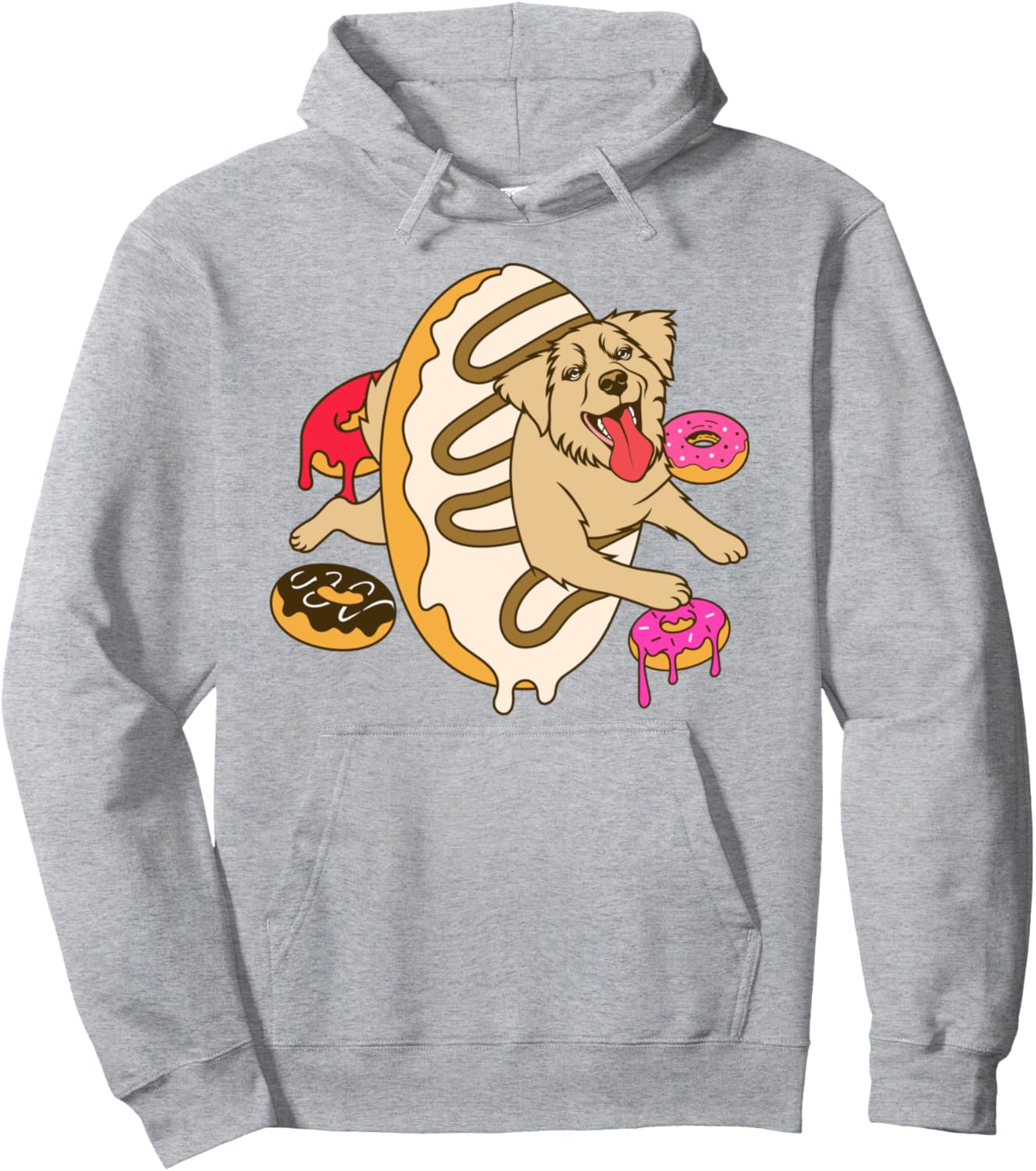 Dogs And Donuts, Funny Animal, Pet Lover, Kids Dog Pullover Hoodie