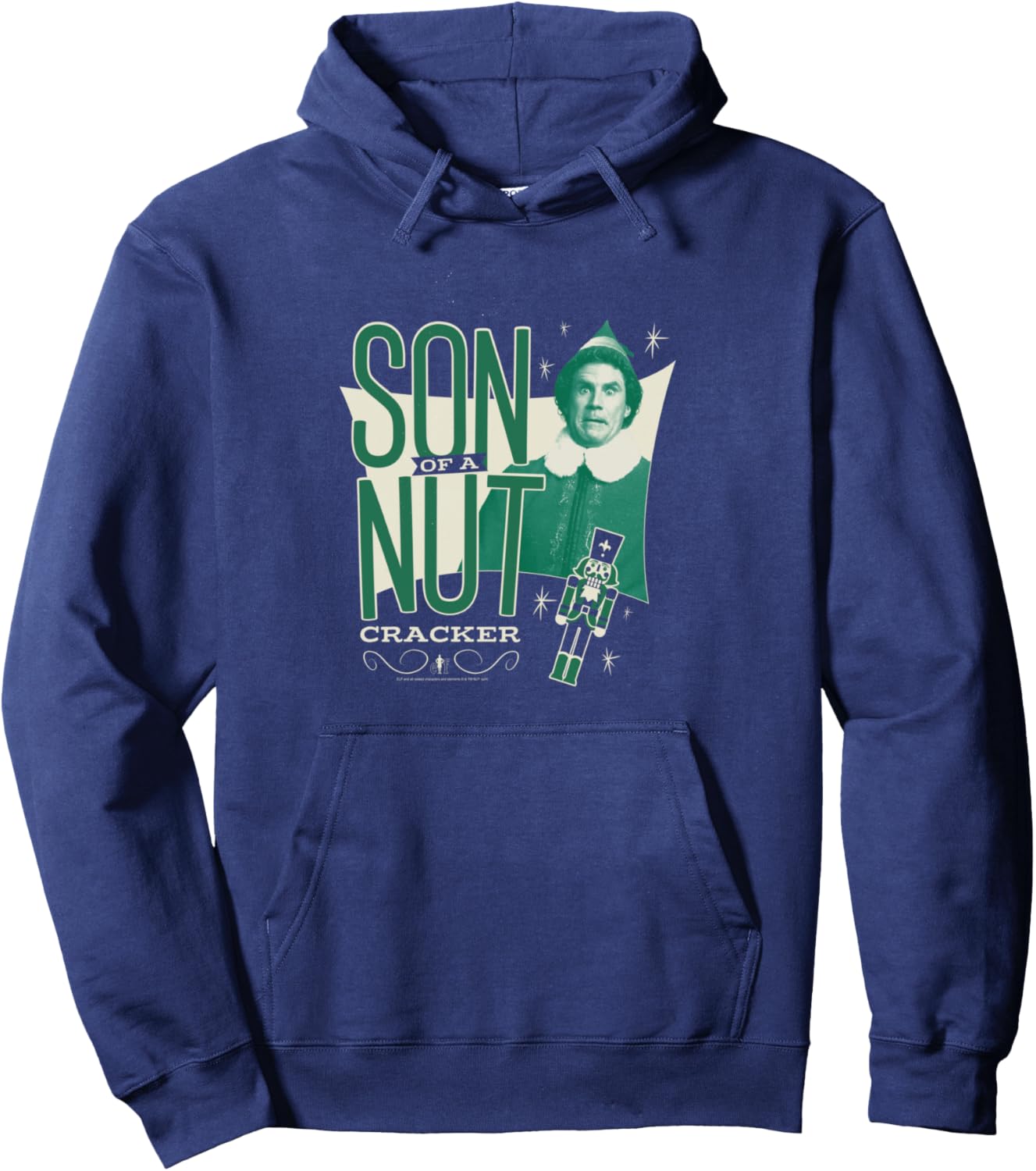 Elf Vintage Buddy Son of a Nutcracker Funny Christmas Pullover Hoodie